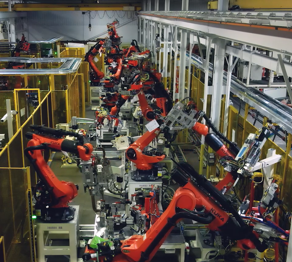 robotics automation for manufacturing plant